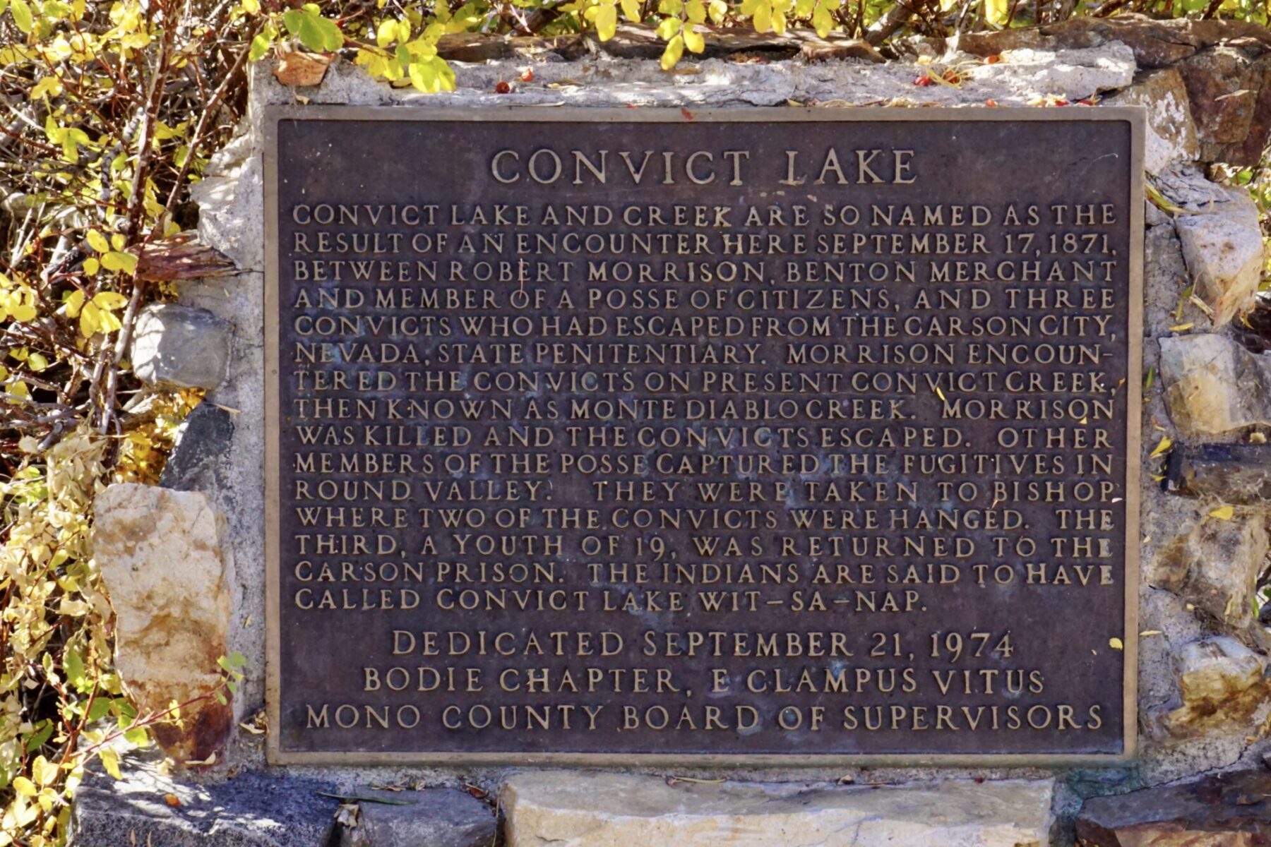 Whats the Story Behind Convict Lake