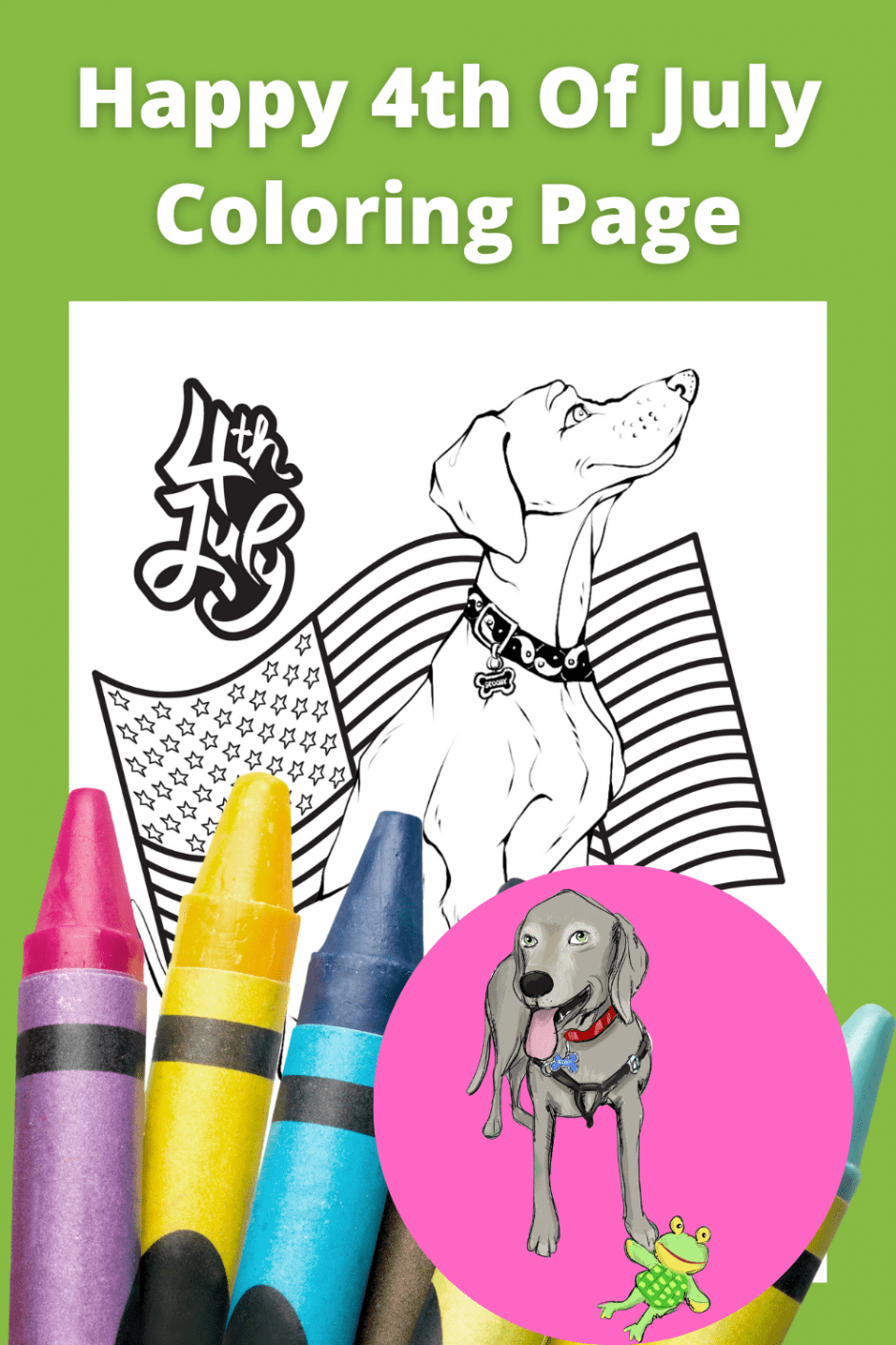 Happy 4th Of July Coloring Page Pin