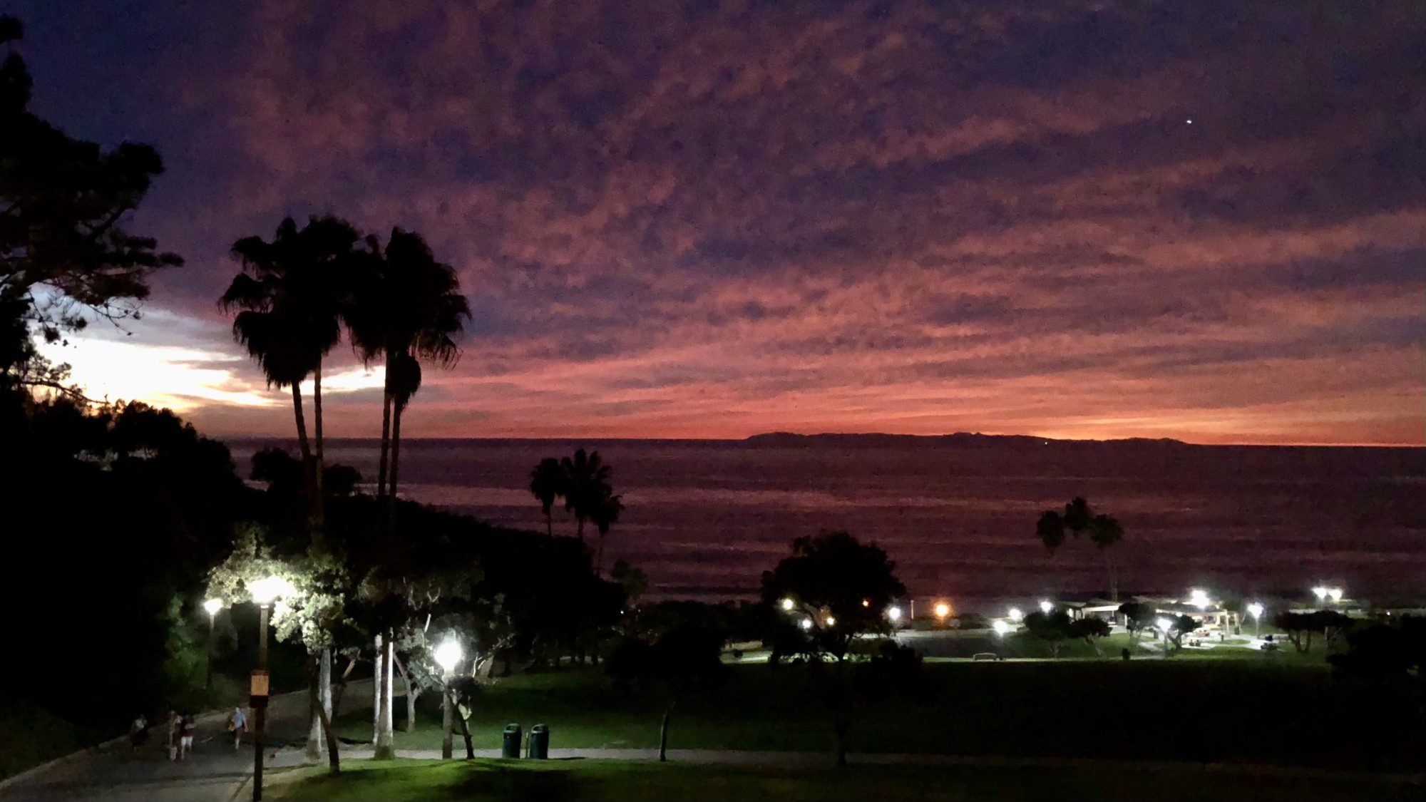 Magnificent Purple Sunset at Salt Creek Beach Park
