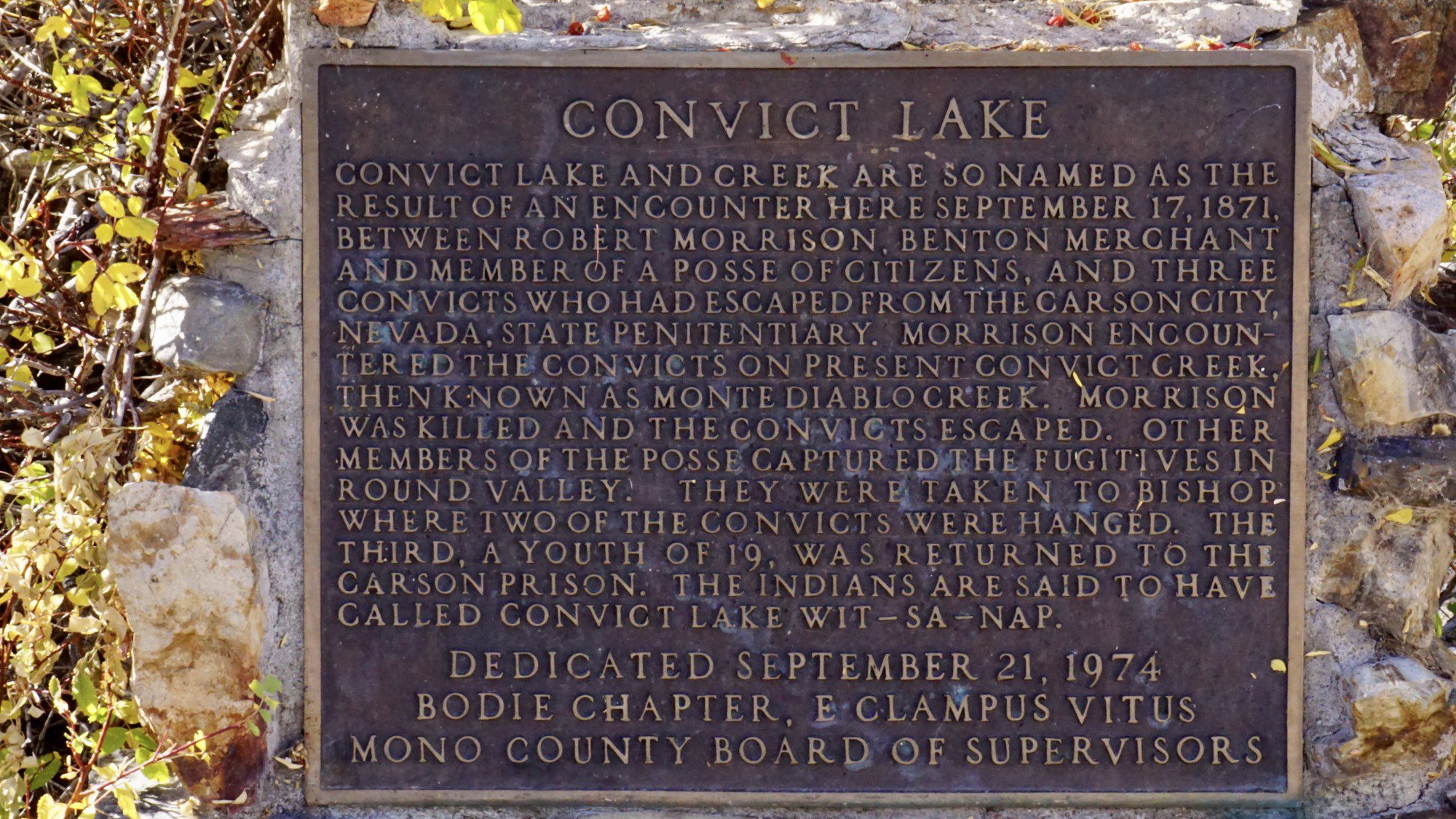 Whats the Story Behind Convict Lake