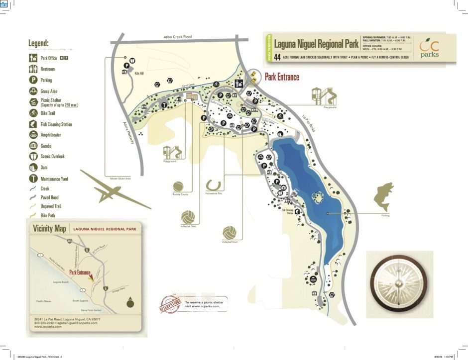 Laguna Niguel Regional Park Map